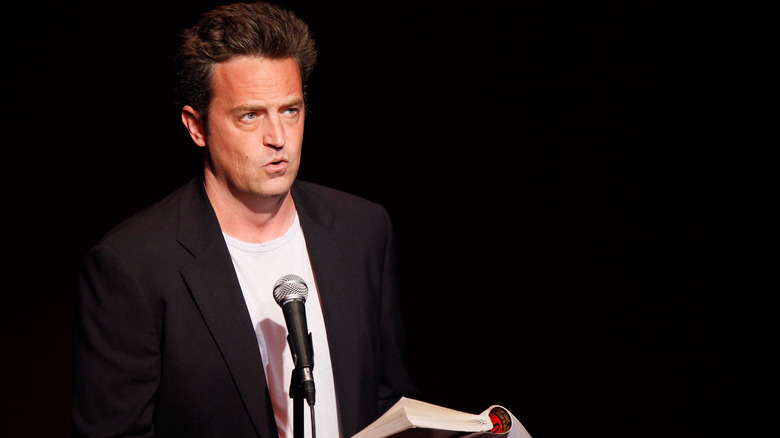 Matthew Perry talking