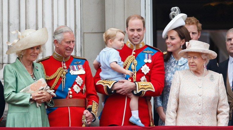 The royal family on the balcony