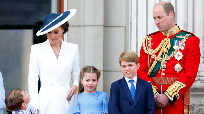 The royal family on the balcony