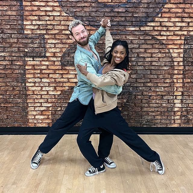 Artem Chigvintsev and Charity Lawson from the DWTS Instagram page