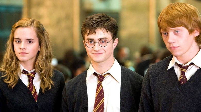 Hermione Harry Ron smiles