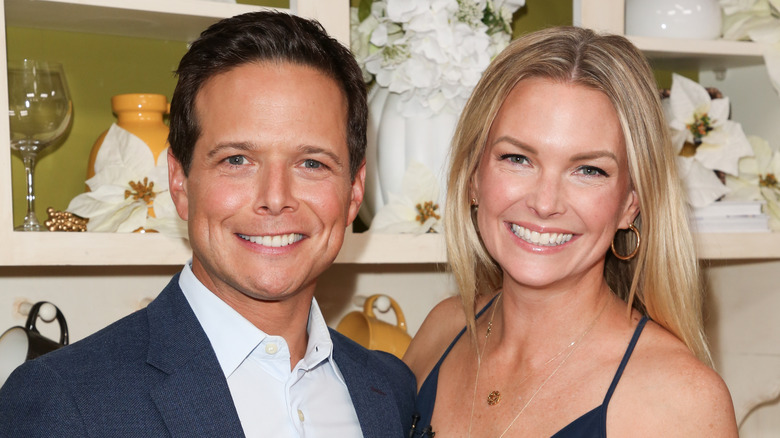 Scott Wolf and Kelley Wolf smiling