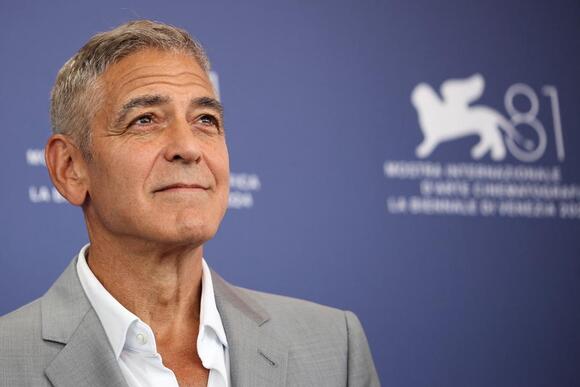 George Clooney during a photocall for 'Wolfs'