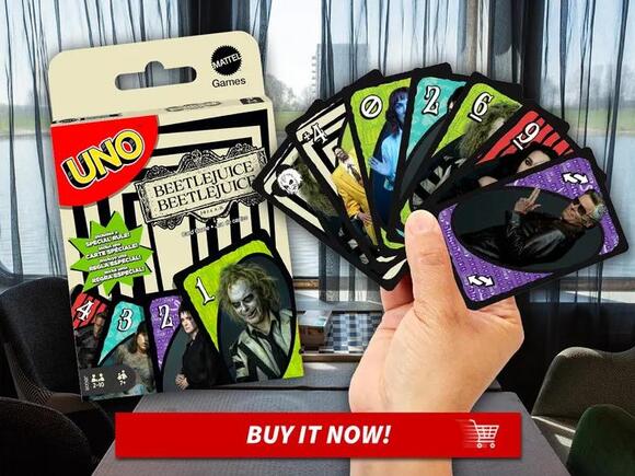 Beetlejuice UNO Card Game Image