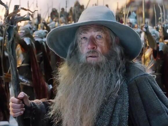 Ian McKellen as Gandalf in 'The Hobbit.'