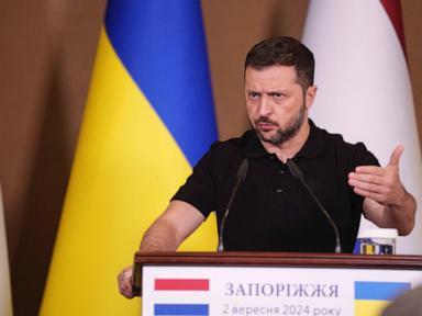 President Zelenskyy during a press conference