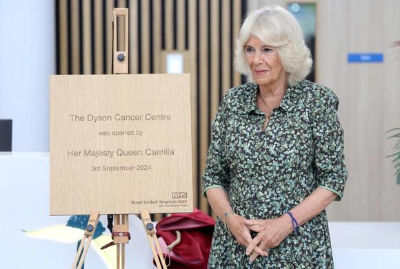 Queen Camilla at the Dyson Cancer Centre