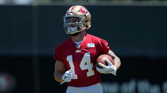  San Francisco 49ers wide receiver Ricky Pearsall during rookie minicamp