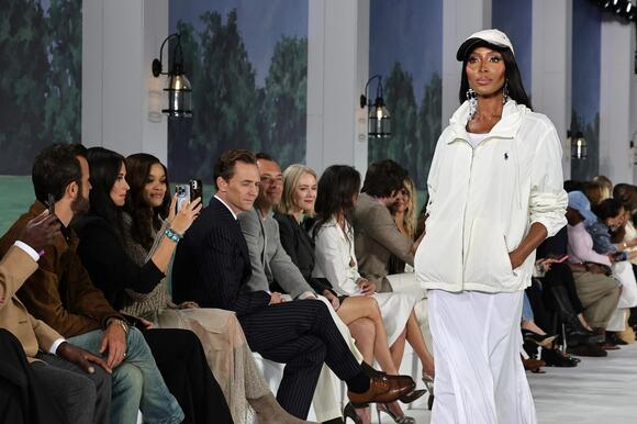 Naomi Campbell on the runway