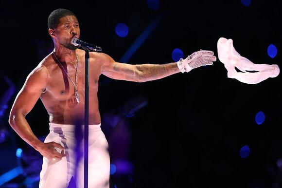 Usher at Super Bowl 2024