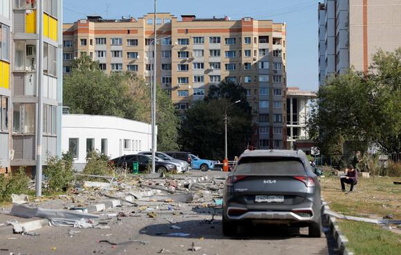 Damage from a drone attack in Ramenskoye