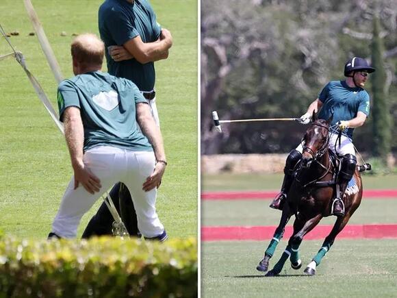 Prince Harry Polo Action