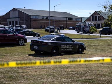 Caution tape surrounding Apalachee High School