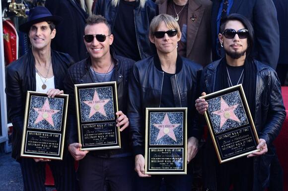 Jane's Addiction members at Hollywood Walk of Fame