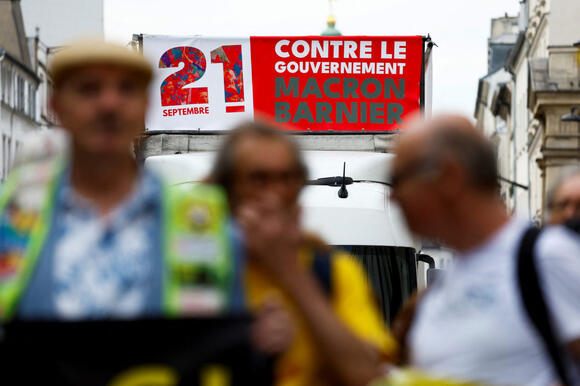 Protests Against New French Government