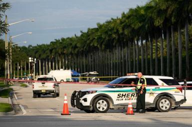 Officer works outside Trump International Golf Club