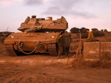 Israeli soldiers in Golan Heights