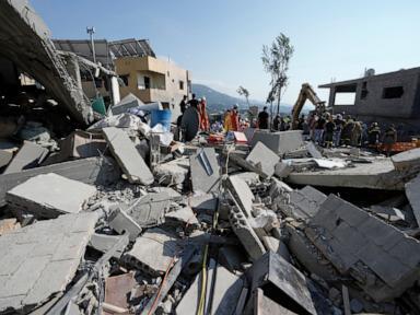 Aftermath of Israeli airstrike