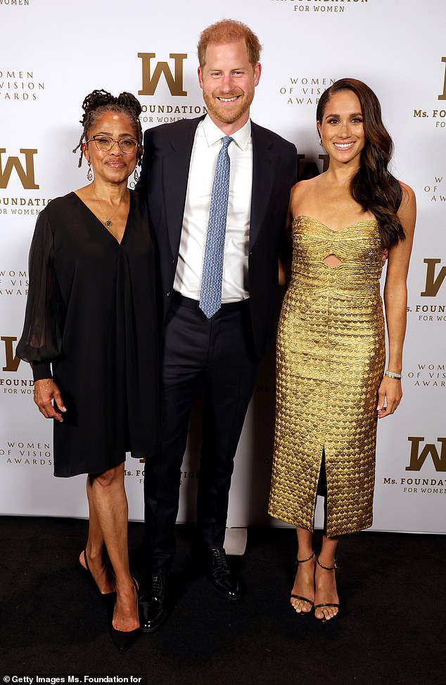 The mother-of-one with Prince Harry and Meghan at the Ms. Foundation Women of Vision Awards in 2023