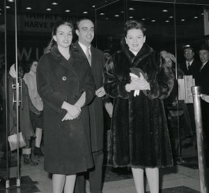 (Original Caption) Judy Garland (1922-1969) is shown with her husband and daughter, Vincent Minnelli and Liza Minelli.