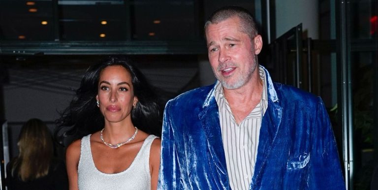 Brad Pitt’s Velvet Blazer Steals the Spotlight on Date Night with Ines de Ramon