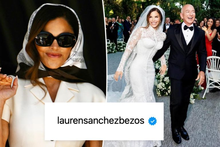 Lauren Sánchez changes name on Instagram and wipes account after marrying Jeff Bezos